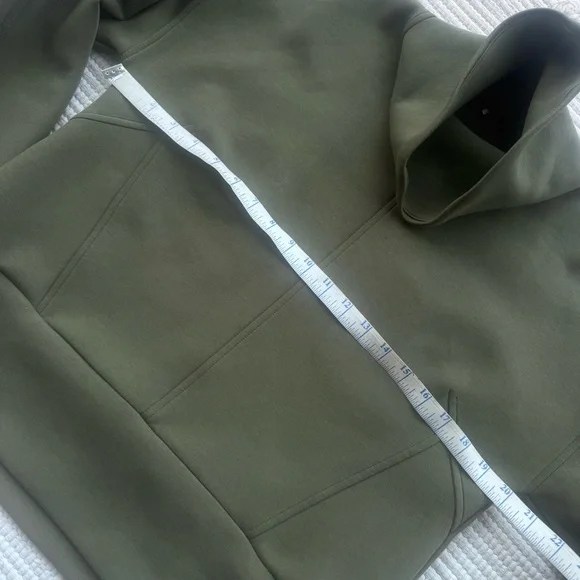 Calia Scuba Pullover Olive Green Funnel Neck Sweatshirt Size Small - Picture 5 of 12